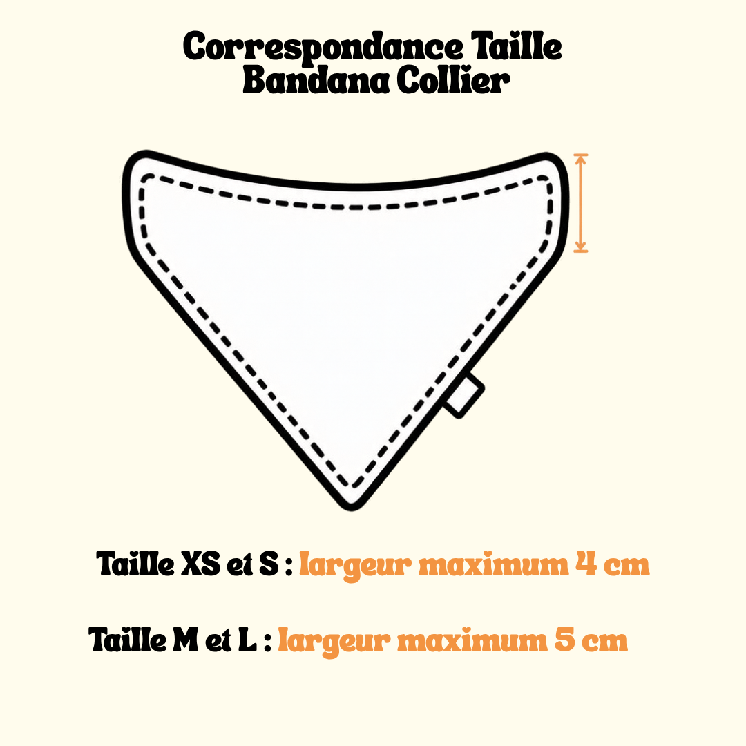 Bandana Collier - Vichy Beige 🤍
