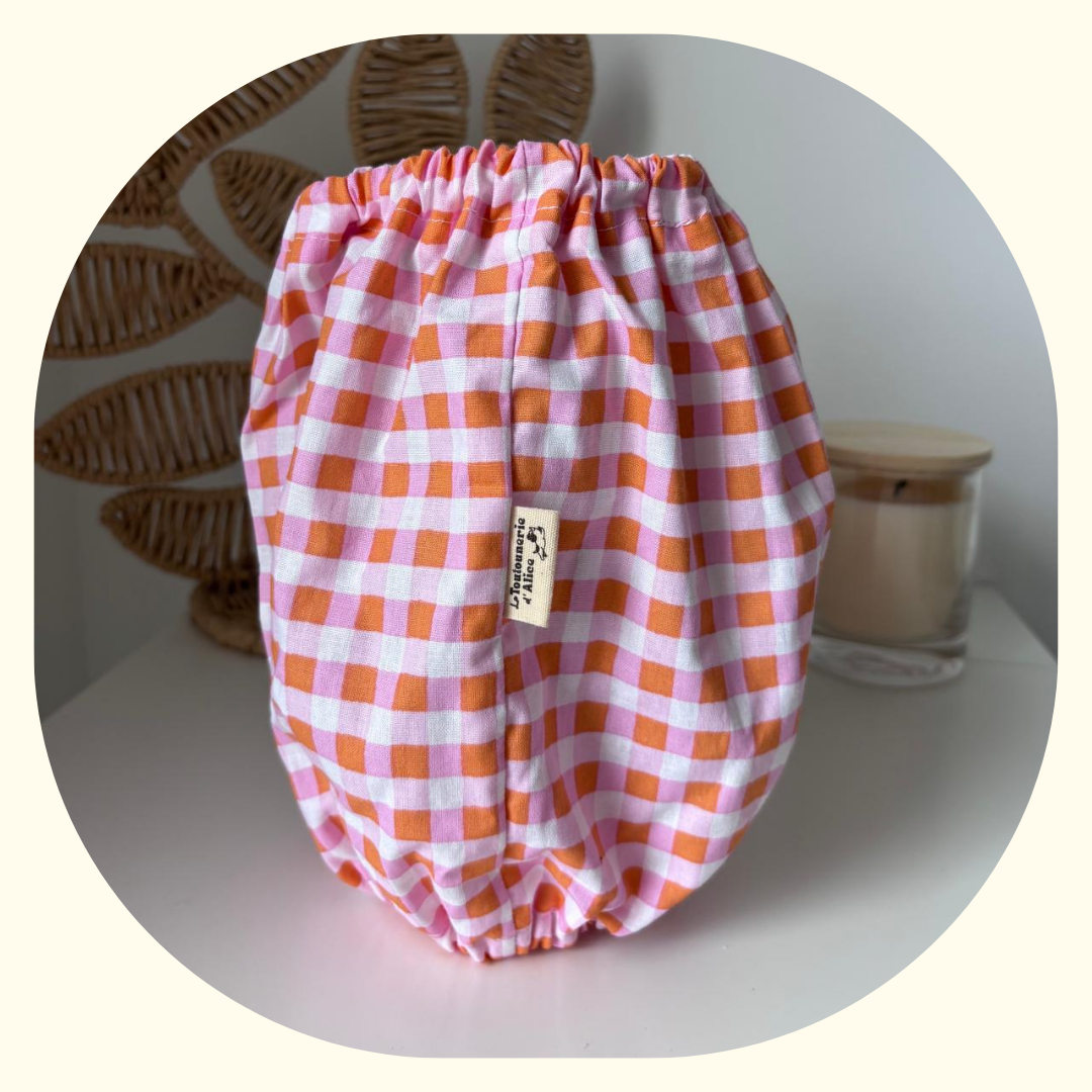 Snood - Carreaux Rose et Orange 💕🧡