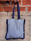 Tote Bag Froufrou - Carreaux Vert et Bleu 💚💙