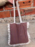 Tote Bag Froufrou - Pois Marron 🤎