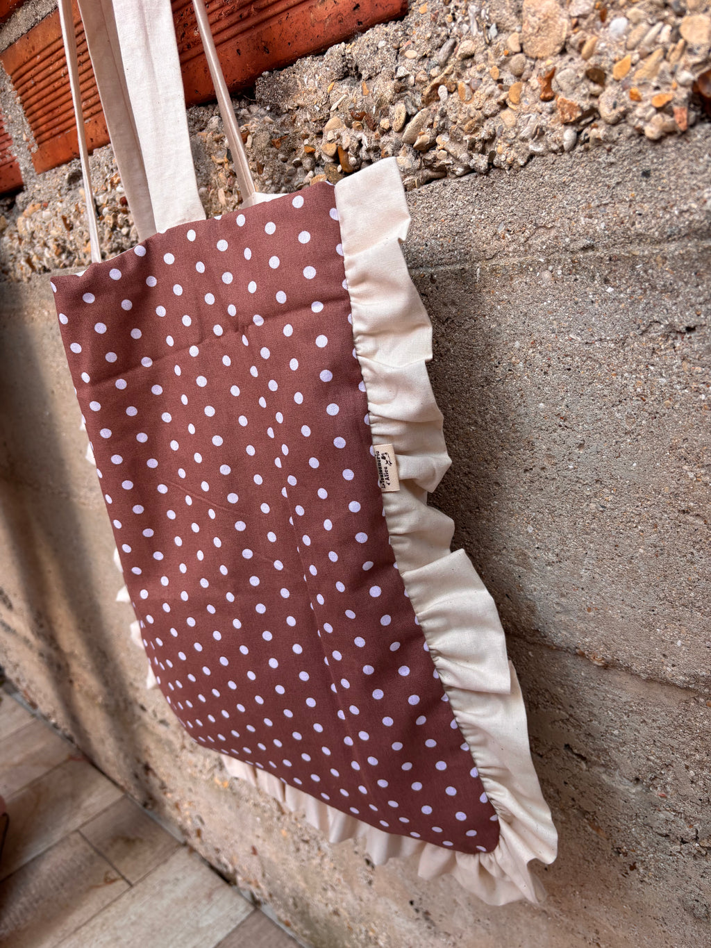 Tote Bag Froufrou - Pois Marron 🤎