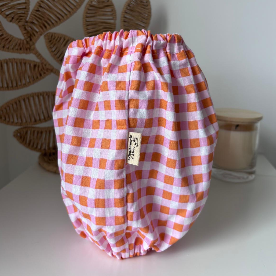 Snood - Carreaux Rose et Orange 💕🧡