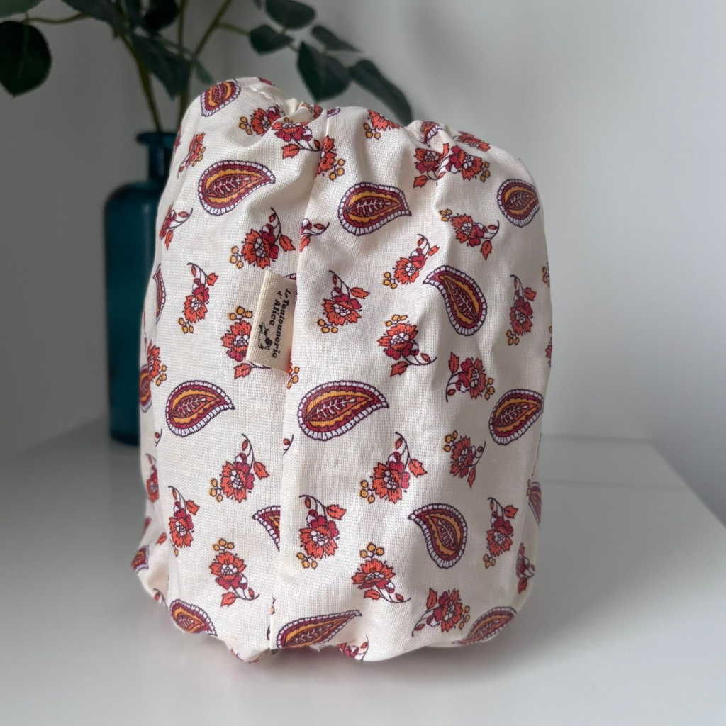 Snood imperméable - Fleurs et Cachemire Beige 🤍