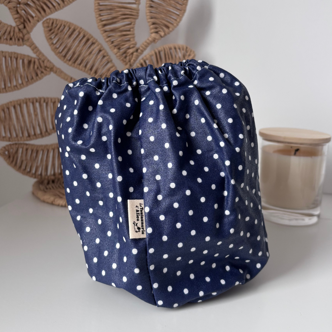 Snood imperméable - Pois Blanc et Marine 🤍